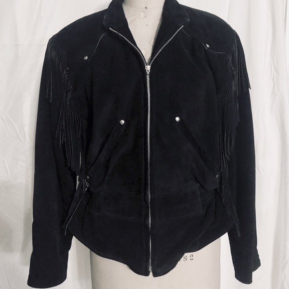 Harley-Davidson Women's Black Suede Vintage Motorcycle Jacket - Medium SALE - Picture 1 of 9